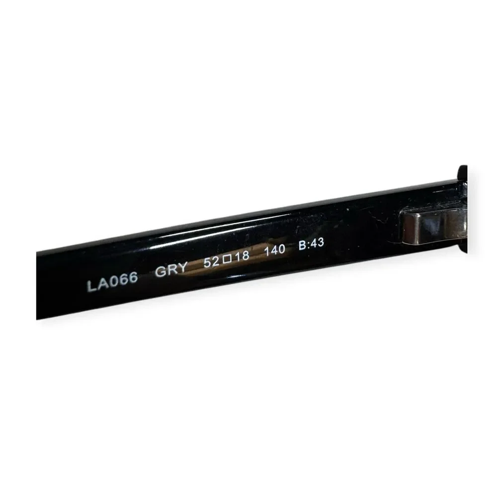 L.A.M.B. LA066 Cat-Eye Eyeglasses Full Rim Frames 52-18-140mm Black Clear w Case